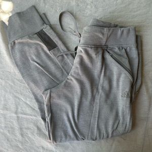 ADIDAS Warmup Climalite Gray Womens Jogger Pants Medium